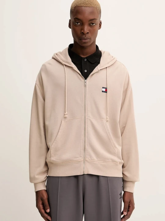 Zdjęcie produktu Tommy Jeans bluza bawełniana beżowy