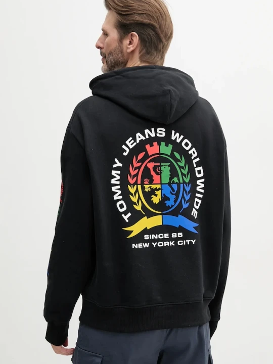 Zdjęcie produktu Tommy Jeans bluza bawełniana czarny