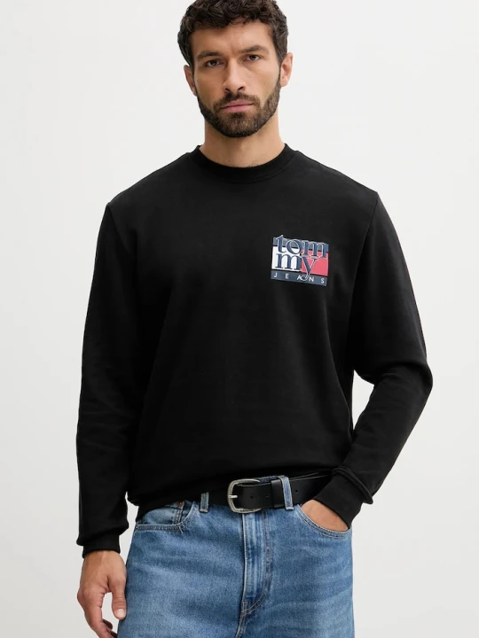 Zdjęcie produktu Tommy Jeans bluza bawełniana czarny