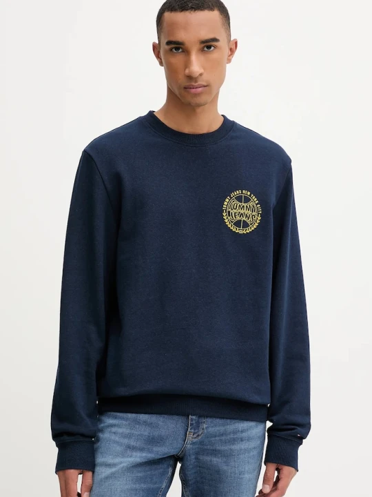 Zdjęcie produktu Tommy Jeans bluza bawełniana granatowy