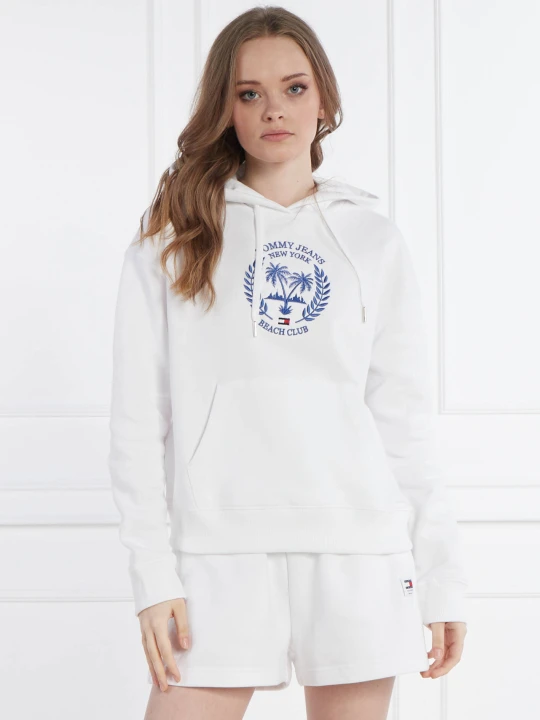 Zdjęcie produktu Tommy Jeans Bluza BXY PREP LUXE 2 | Loose fit biały