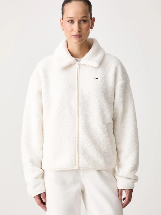 Zdjęcie produktu Tommy Jeans bluza damska polarowa beżowy