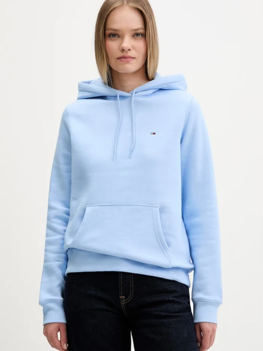 Zdjęcie produktu Tommy Jeans bluza damska z bawełną niebieski