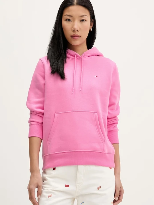 Zdjęcie produktu Tommy Jeans bluza damska z bawełną różowy
