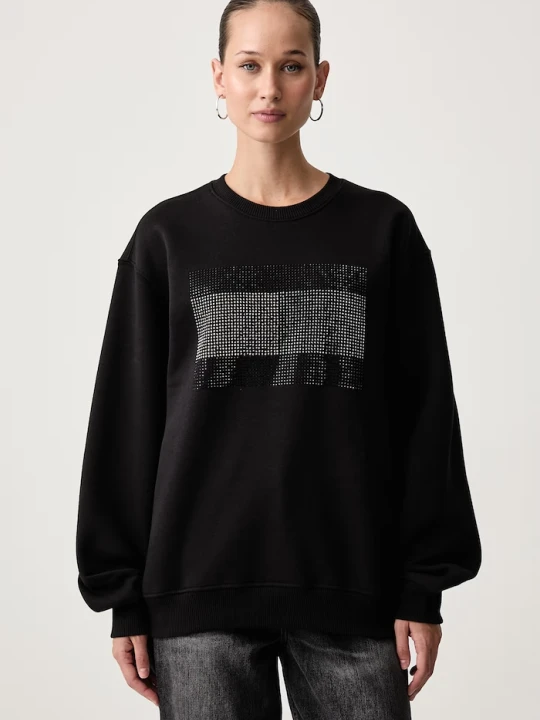 Zdjęcie produktu Tommy Jeans bluza damska z bawełną czarny
