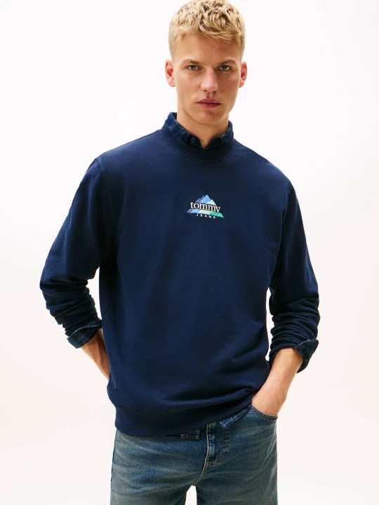 Zdjęcie produktu Tommy Jeans Bluza DNA PLAY CREW | Regular Fit granatowy