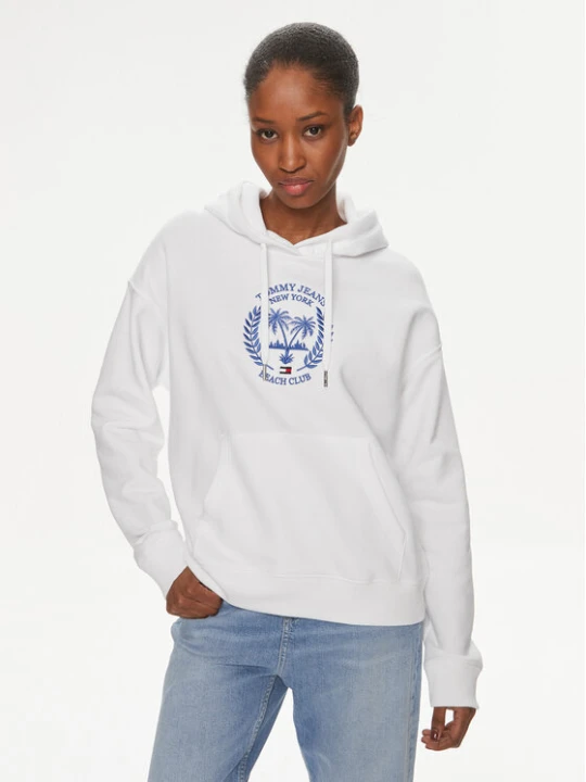 Zdjęcie produktu Tommy Jeans Bluza DW0DW17792 Biały Boxy Fit