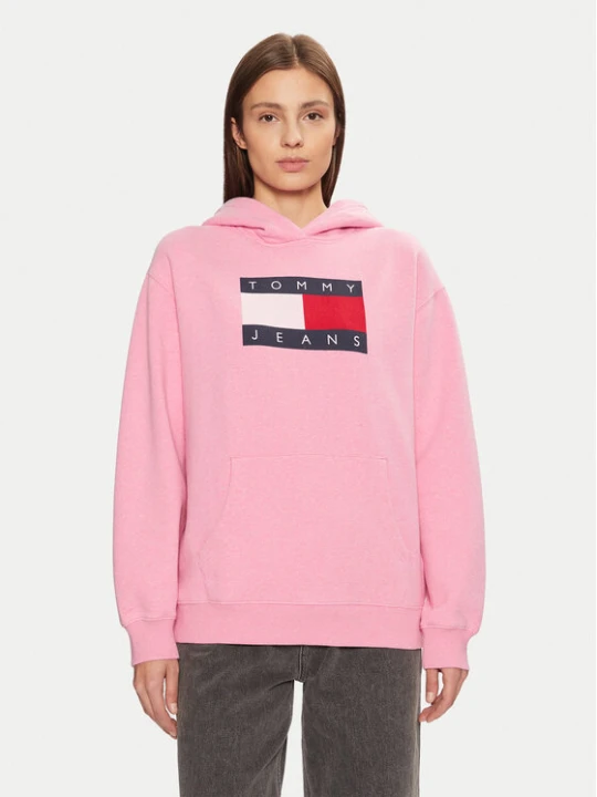 Zdjęcie produktu Tommy Jeans Bluza DW0DW19407 Różowy Relaxed Fit