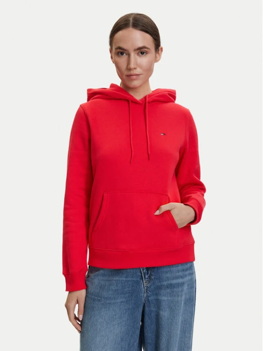 Zdjęcie produktu Tommy Jeans Bluza DW0DW19958 Czerwony Regular Fit