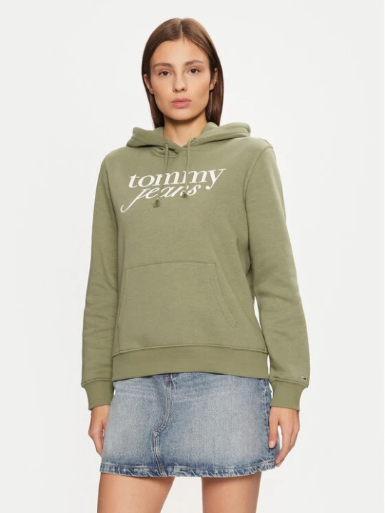 Zdjęcie produktu Tommy Jeans Bluza DW0DW20170 Zielony Regular Fit