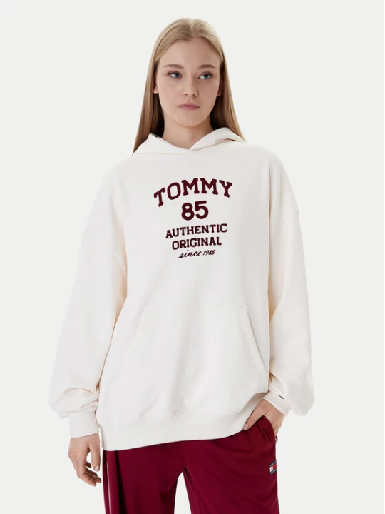 Zdjęcie produktu Tommy Jeans Bluza DW0DW22603 Écru Relaxed Fit Kremowy