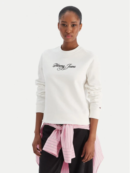 Zdjęcie produktu Tommy Jeans Bluza Essential DW0DW21922 Écru Regular Fit Kremowy