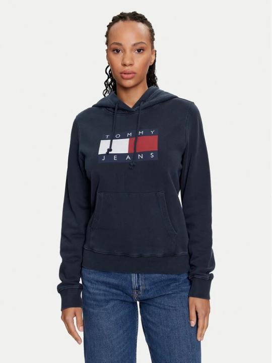 Zdjęcie produktu Tommy Jeans Bluza Flag DW0DW18654 Granatowy Regular Fit