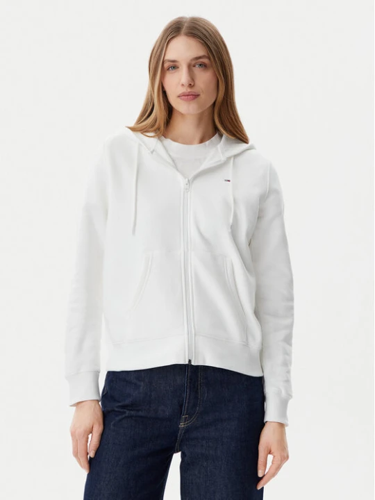 Zdjęcie produktu Tommy Jeans Bluza Flag DW0DW19729 Biały Regular Fit
