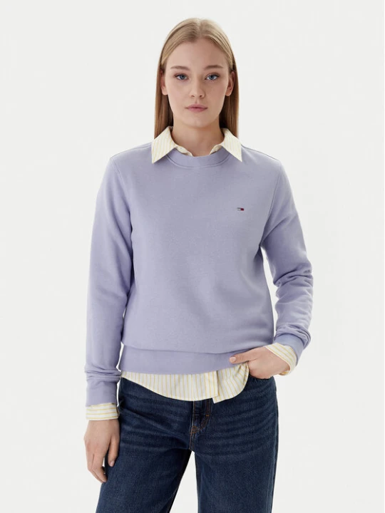 Zdjęcie produktu Tommy Jeans Bluza Flag DW0DW19959 Niebieski Regular Fit