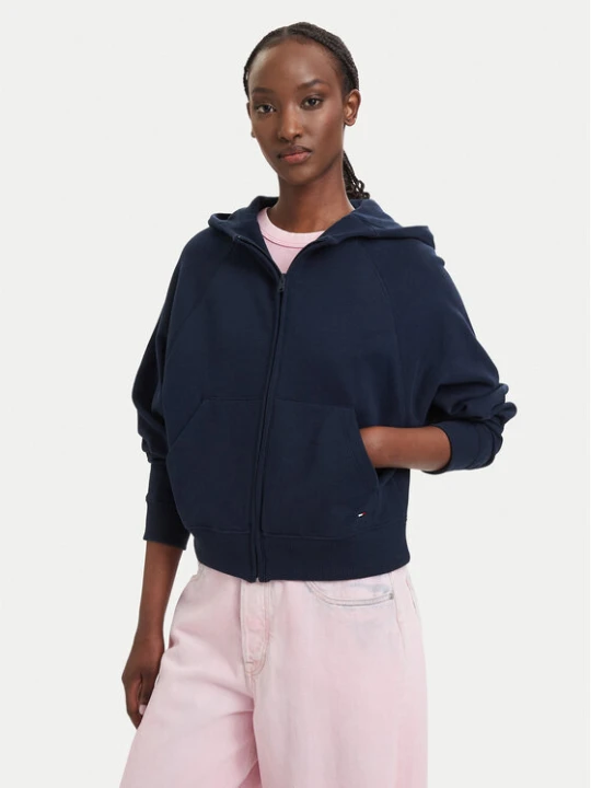 Zdjęcie produktu Tommy Jeans Bluza Flag DW0DW22834 Granatowy Boxy Fit