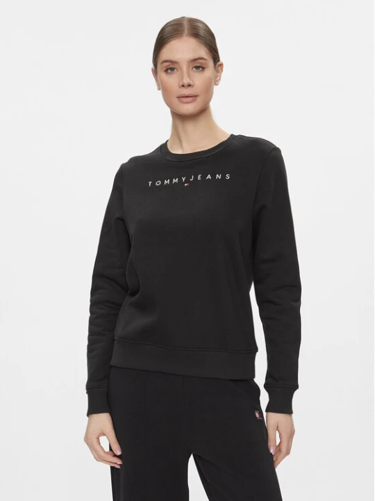 Zdjęcie produktu Tommy Jeans Bluza Linear DW0DW17323 Czarny Regular Fit