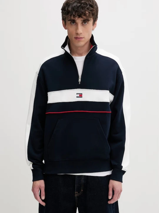 Zdjęcie produktu Tommy Jeans bluza męska bawełniana granatowy
