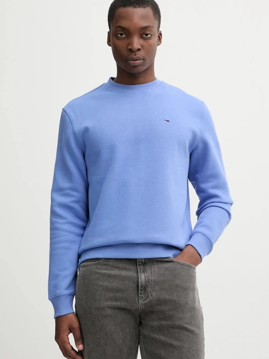 Zdjęcie produktu Tommy Jeans bluza męska z bawełną fioletowy