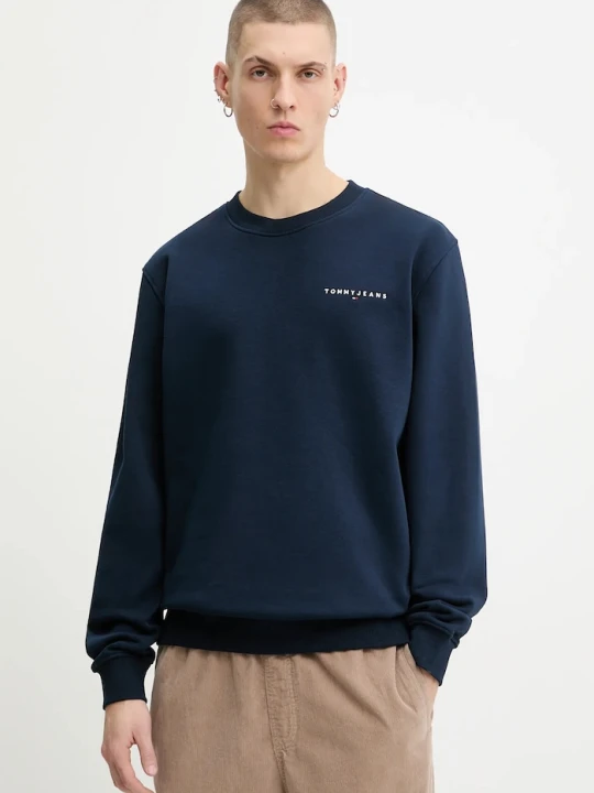 Zdjęcie produktu Tommy Jeans bluza męska z bawełny granatowy