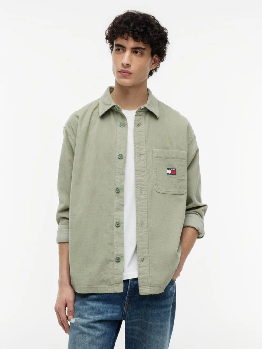 Zdjęcie produktu Tommy Jeans Bluza Mężczyźni Comfort Fit Bawełna (100%) zielony