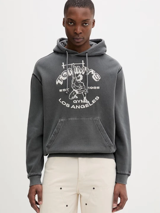 Zdjęcie produktu Tommy Jeans bluza męska z bawełną szary