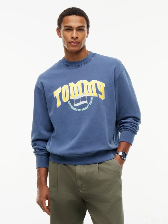 Zdjęcie produktu Tommy Jeans Bluza Mężczyźni Bawełna niebieski