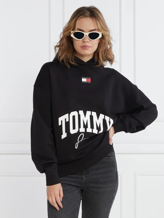 Zdjęcie produktu Tommy Jeans Bluza NEW VARSITY | Oversize fit czarny