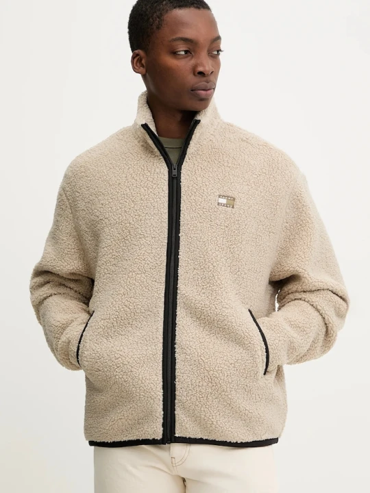 Zdjęcie produktu Tommy Jeans bluza rozpinana męska polarowa beżowy