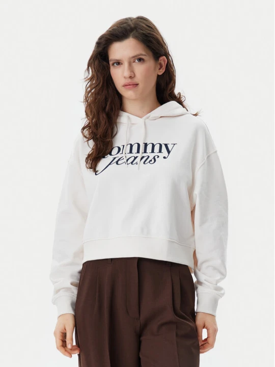 Zdjęcie produktu Tommy Jeans Bluza Script DW0DW20306 Beżowy Relaxed Fit