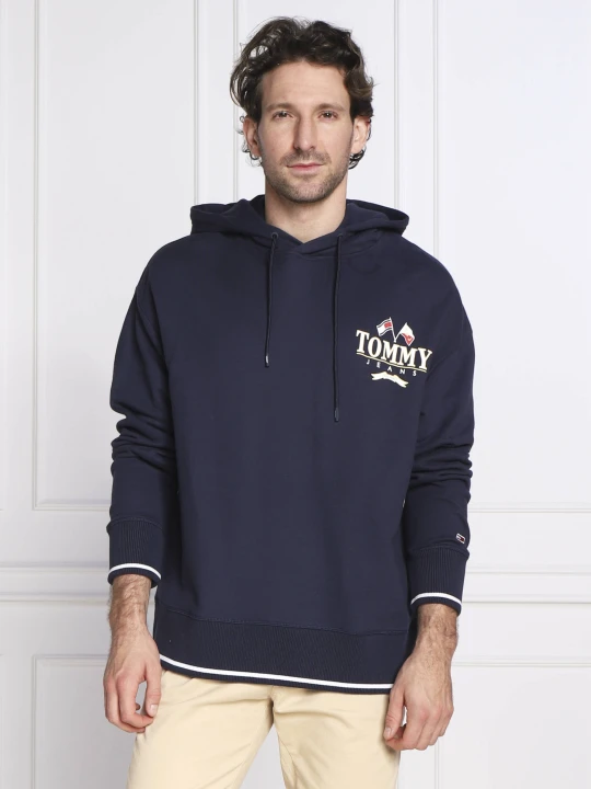 Zdjęcie produktu Tommy Jeans Bluza SKATER PREP BACK | Relaxed fit granatowy