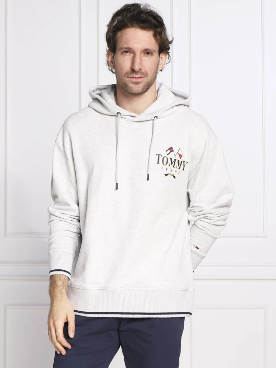 Zdjęcie produktu Tommy Jeans Bluza SKATER PREP BACK | Relaxed fit szary