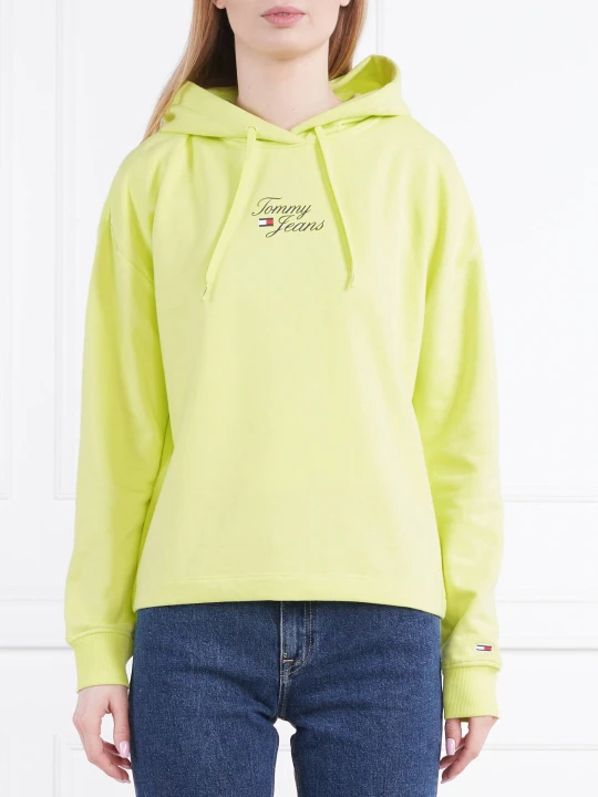 Zdjęcie produktu Tommy Jeans Bluza TJW BXY ESSENTIAL LOGO 1 | Regular Fit limonkowy
