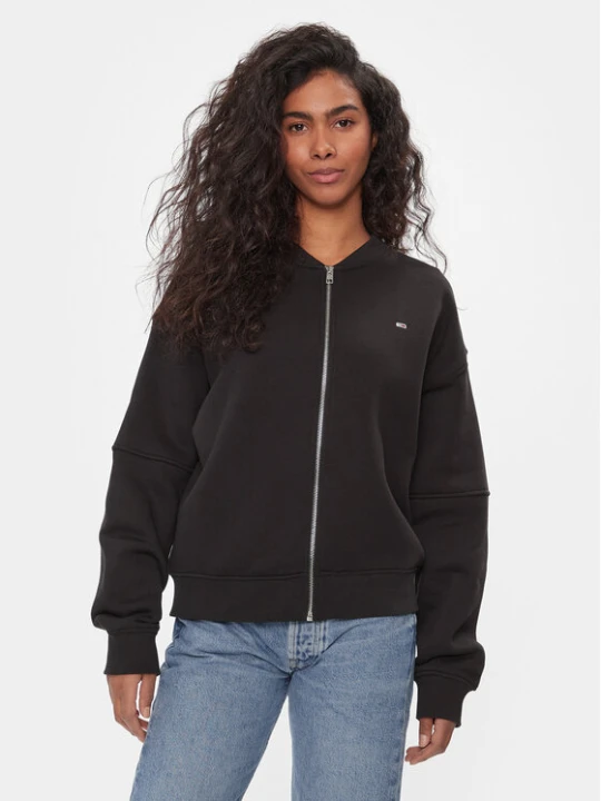 Zdjęcie produktu Tommy Jeans Bluza Tjw Zip Thru Bomber DW0DW17957 Czarny Regular Fit
