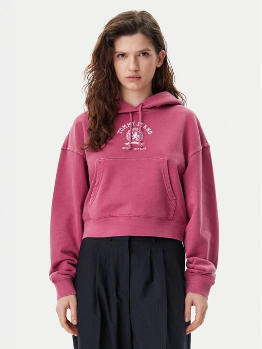 Zdjęcie produktu Tommy Jeans Bluza Varsity DW0DW20311 Różowy Boxy Fit