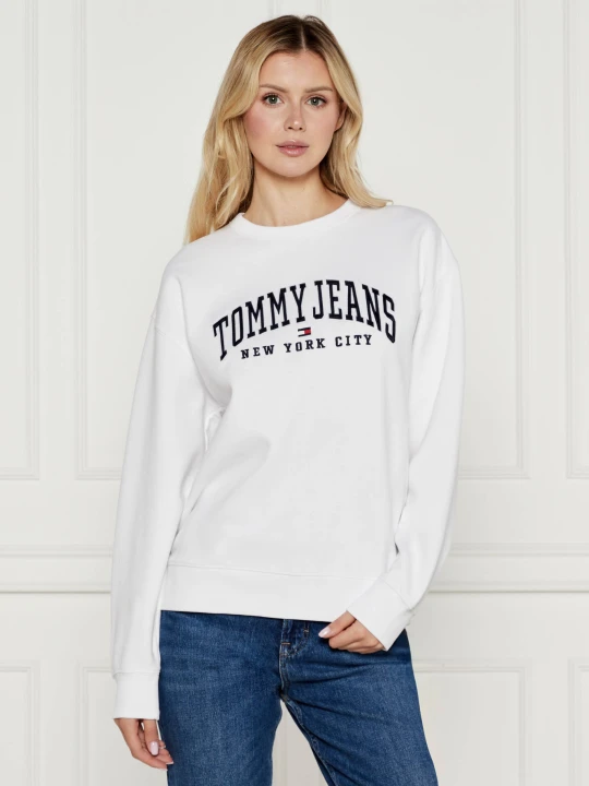 Zdjęcie produktu Tommy Jeans Bluza VARSITY | Loose fit biały