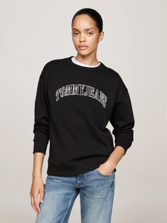 Zdjęcie produktu Tommy Jeans Bluza VARSITY | Loose fit czarny