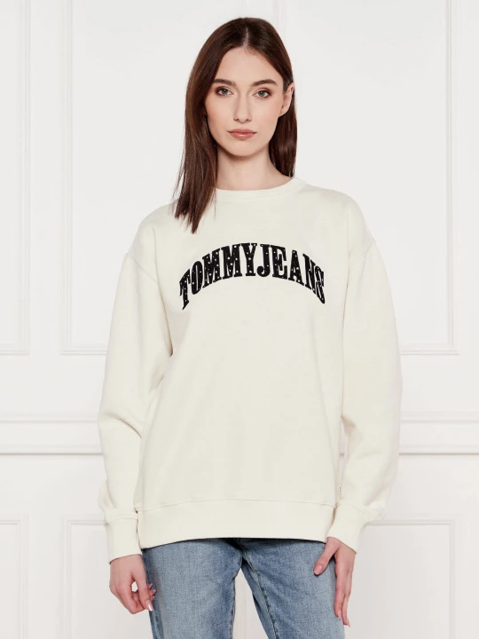 Zdjęcie produktu Tommy Jeans Bluza VARSITY | Loose fit biały