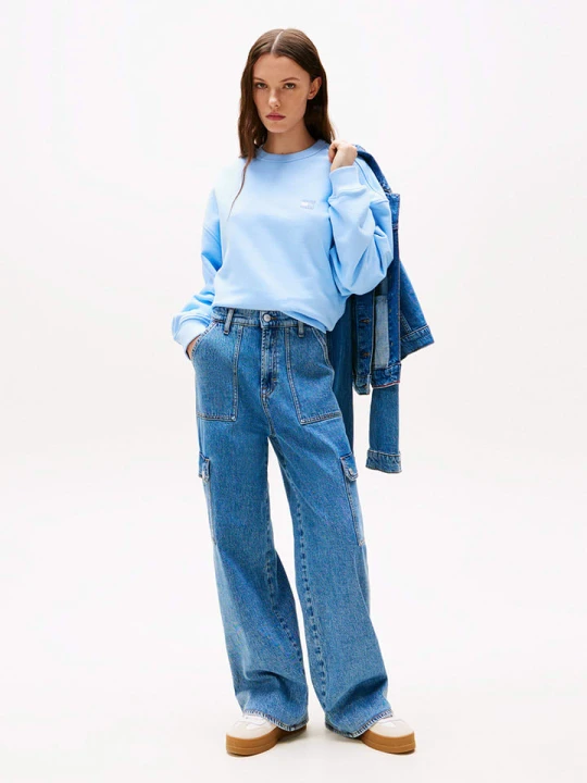 Zdjęcie produktu TOMMY JEANS Bluza w kolorze błękitnym rozmiar: L