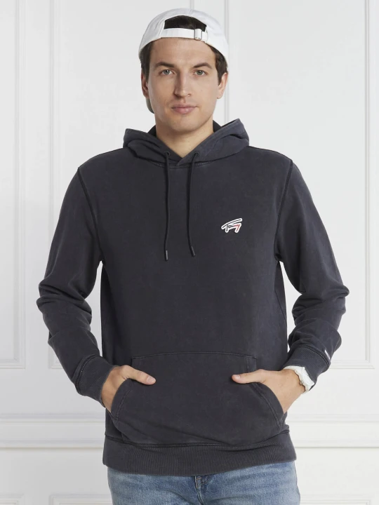 Zdjęcie produktu Tommy Jeans Bluza WASHED SIGNATURE | Regular Fit grafitowy