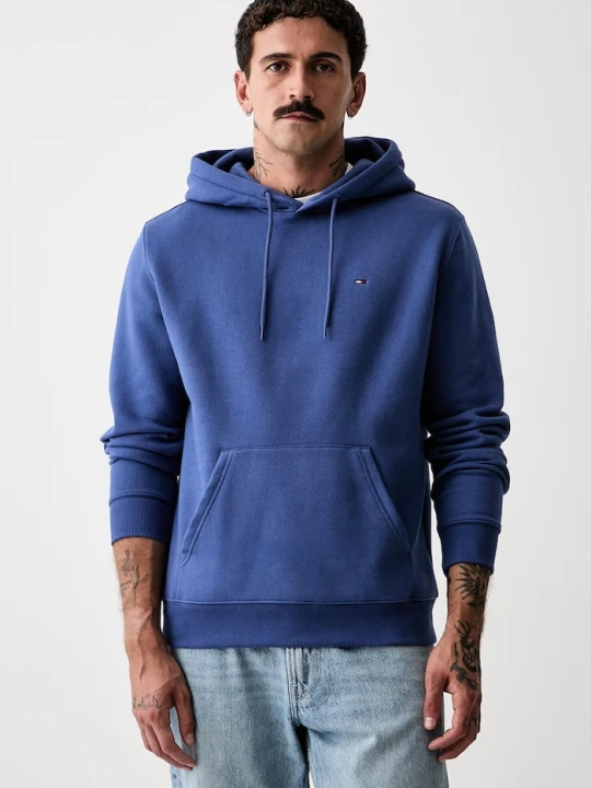 Zdjęcie produktu Tommy Jeans bluza z kapturem męska z bawełną granatowy