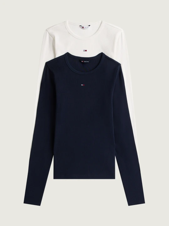 Zdjęcie produktu Tommy Jeans Bluzka 2-pack | Slim Fit granatowy