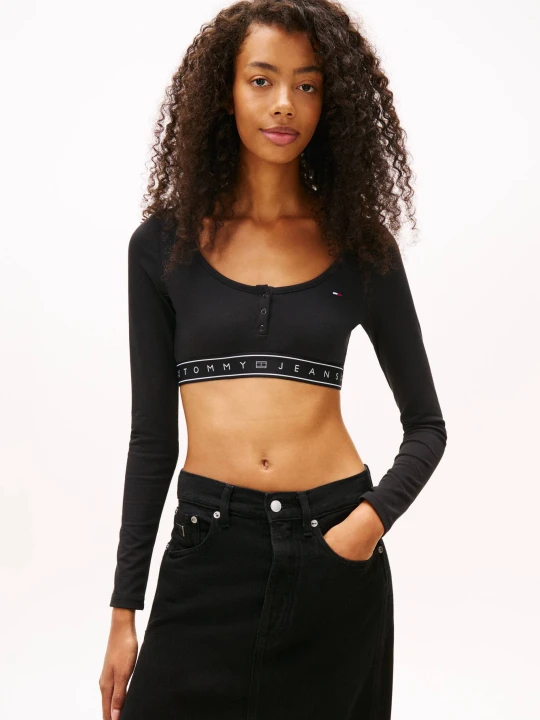 Zdjęcie produktu Tommy Jeans Bluzka | Cropped Fit czarny