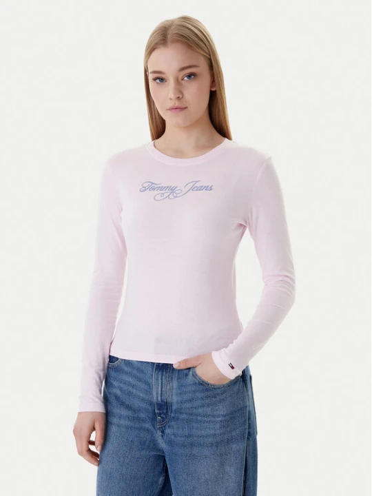Zdjęcie produktu Tommy Jeans Bluzka Essential DW0DW21844 Różowy Regular Fit