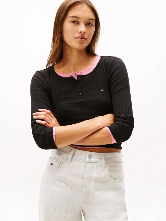 Zdjęcie produktu Tommy Jeans Bluzka | Slim Fit czarny