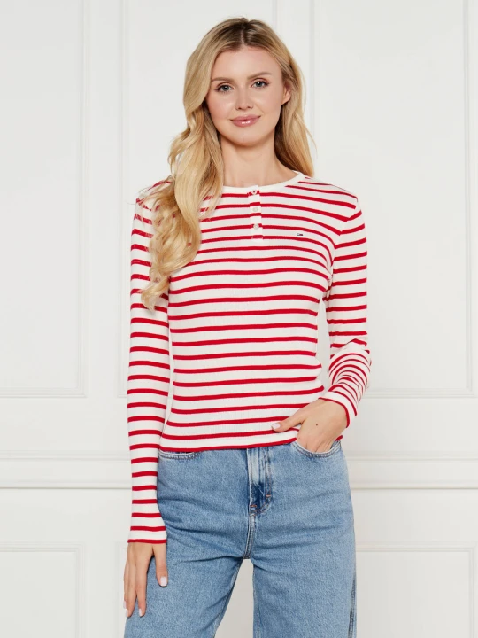 Zdjęcie produktu Tommy Jeans Bluzka | Slim Fit czerwony