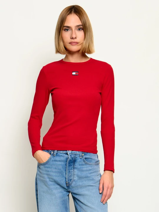Zdjęcie produktu Tommy Jeans Bluzka | Slim Fit czerwony