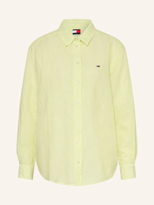 Zdjęcie produktu Tommy Jeans Bluzka Z Lnu gruen niebieski