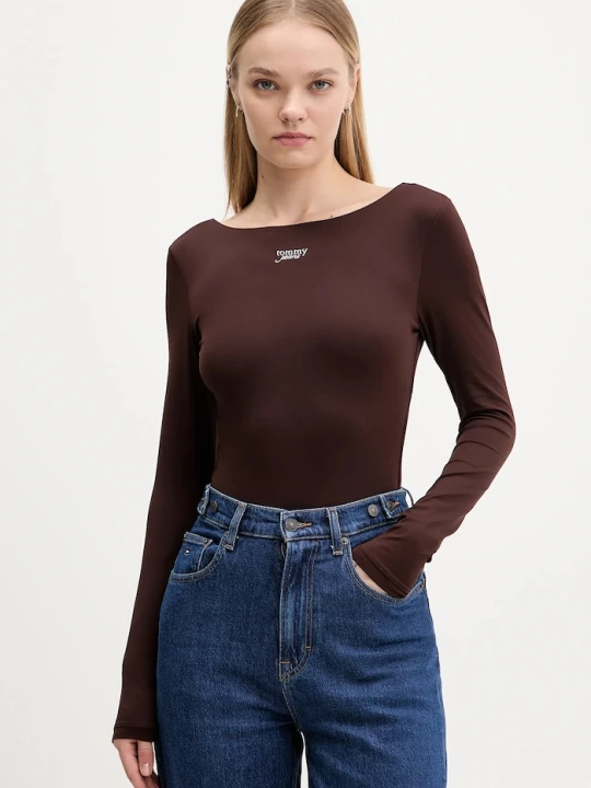 Zdjęcie produktu Tommy Jeans body brązowy
