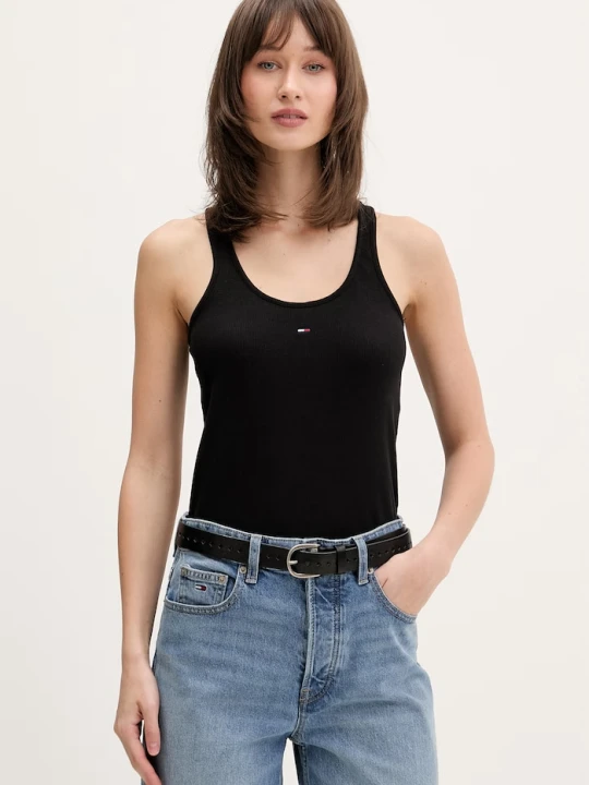 Zdjęcie produktu Tommy Jeans bokserka damska bawełniana z elastanem czarny